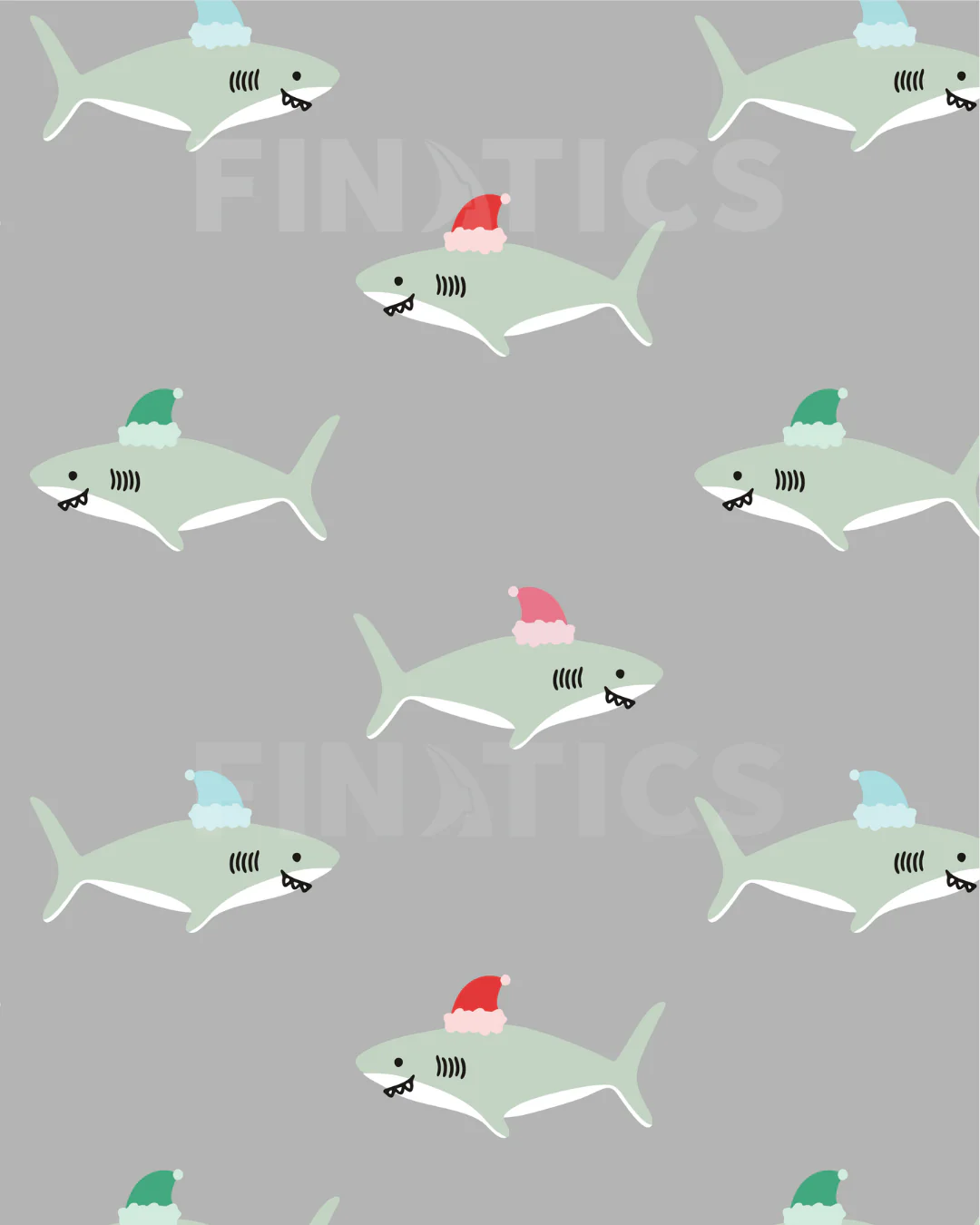 SANTA JAWS GIFT WRAP ROLL - Image 3