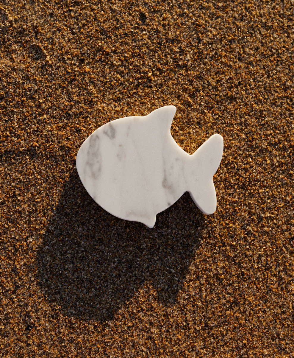 SHARK MARBLE COASTERS, SET OF 4 - Image 4